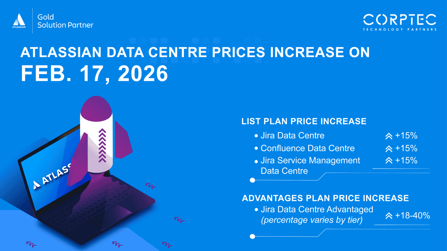 Atlassian Data Centre Price Changes From 17 February 2026