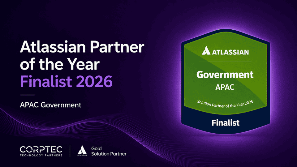 Corptec Nominated As Finalist in Atlassian Partner of the Year Awards - Government APAC